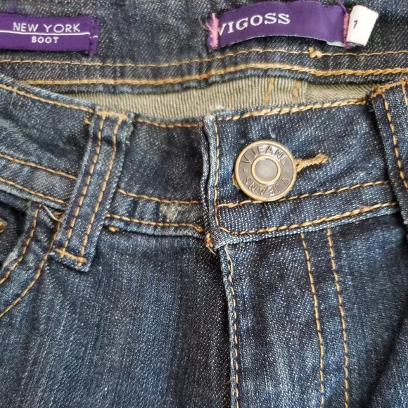 VIGOSS NEW YORK BOOT JUNIORS SZ 1 JEANS - Picture 6 of 7
